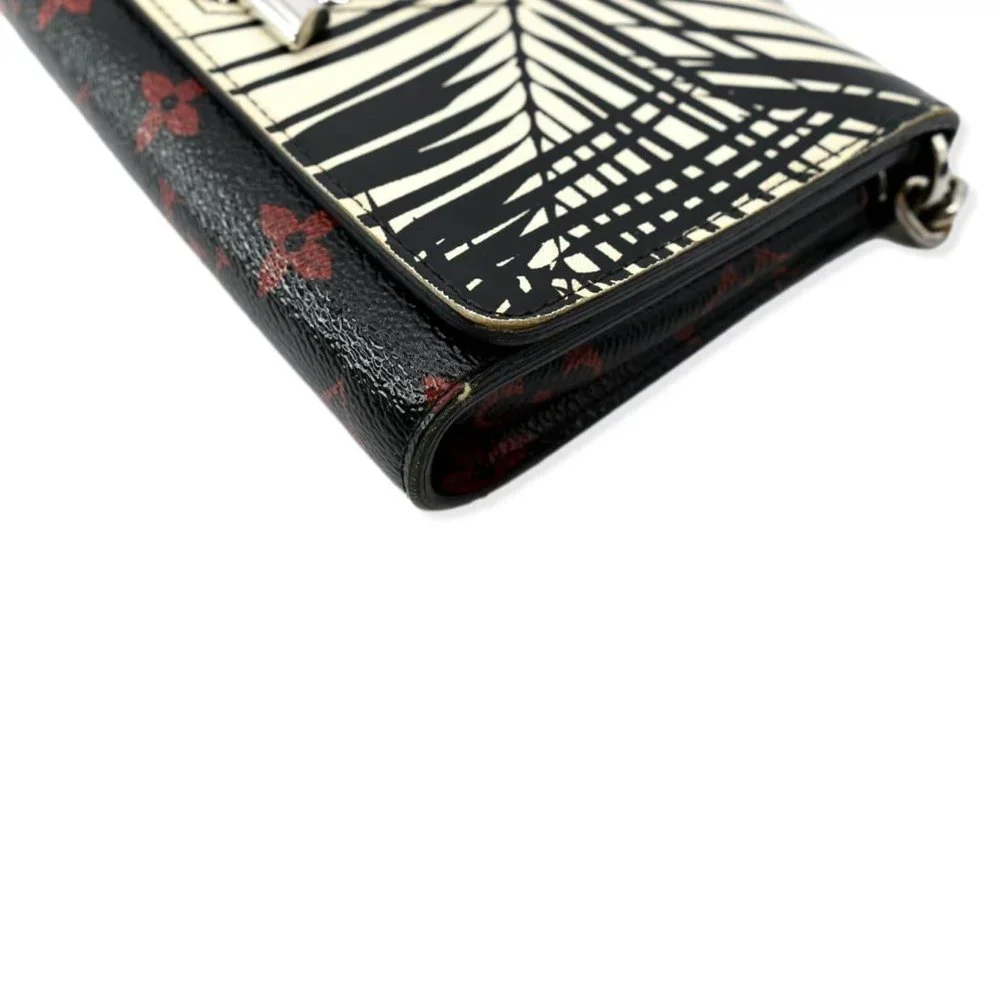 LOUIS VUITTON Monogram Palm Twist Chain Wallet White - Picture 8 of 13